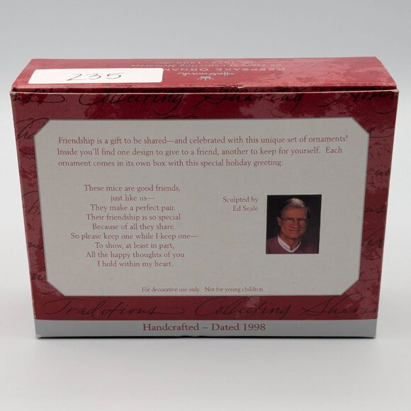 Hallmark Keepsake Friendship Friend of My Heart 1998, Set of 2 Vintage Ornaments - Picture 11 of 13